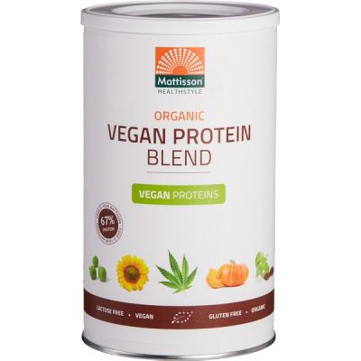 Vegan protein blend van Mattisson, 1 x 400 g